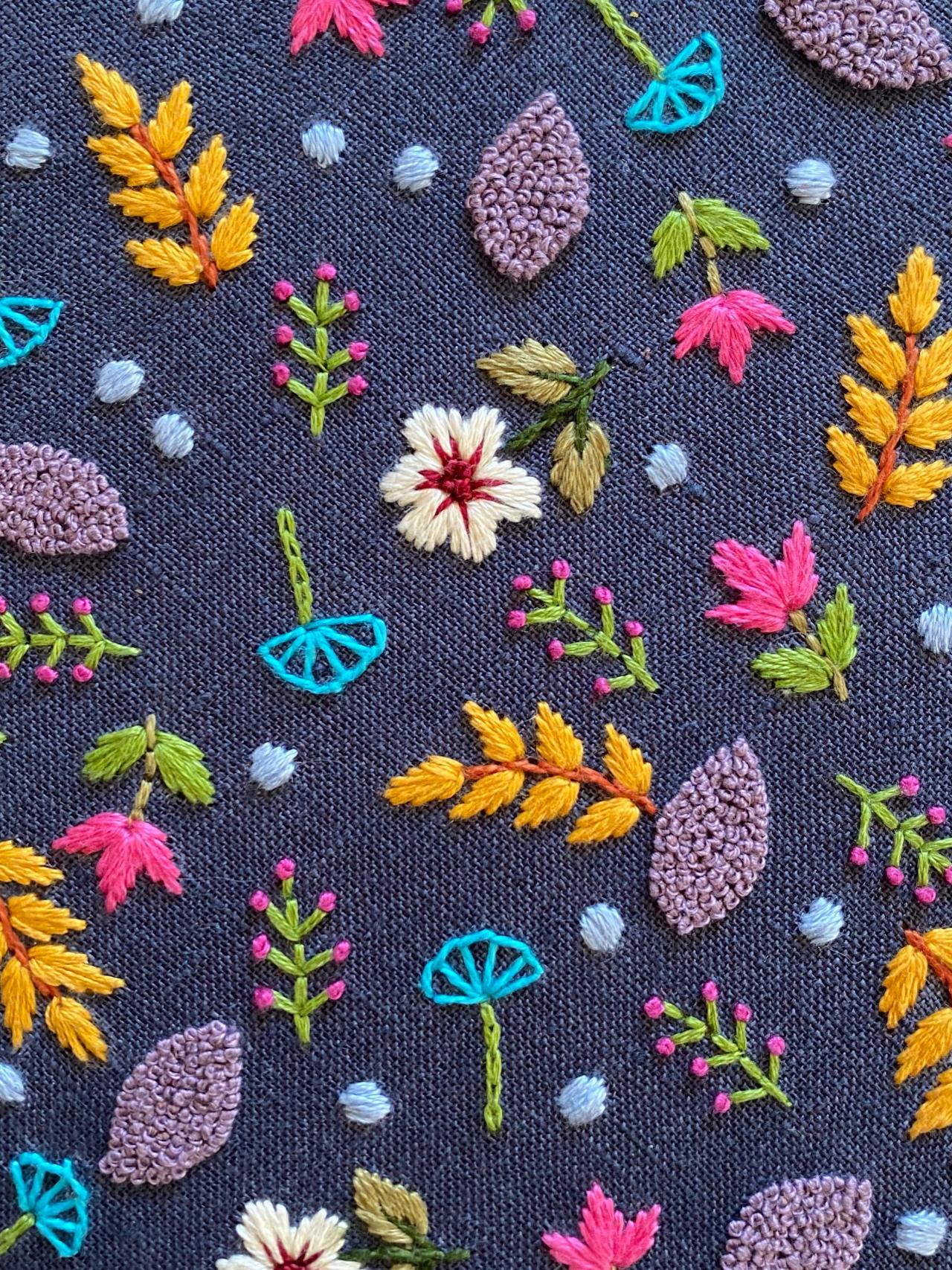 Ditsy Print Floral Pdf Pattern Diy Embroidery Pattern on Luulla